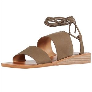 LUCKY BRAND Hadesha sandals green leather